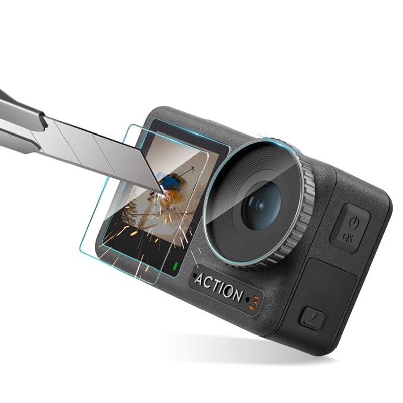 Kính Cường Lực Bảo Vệ Màn Hình Chống Trầy Xước Cho DJI Osmo Action 3 / 3