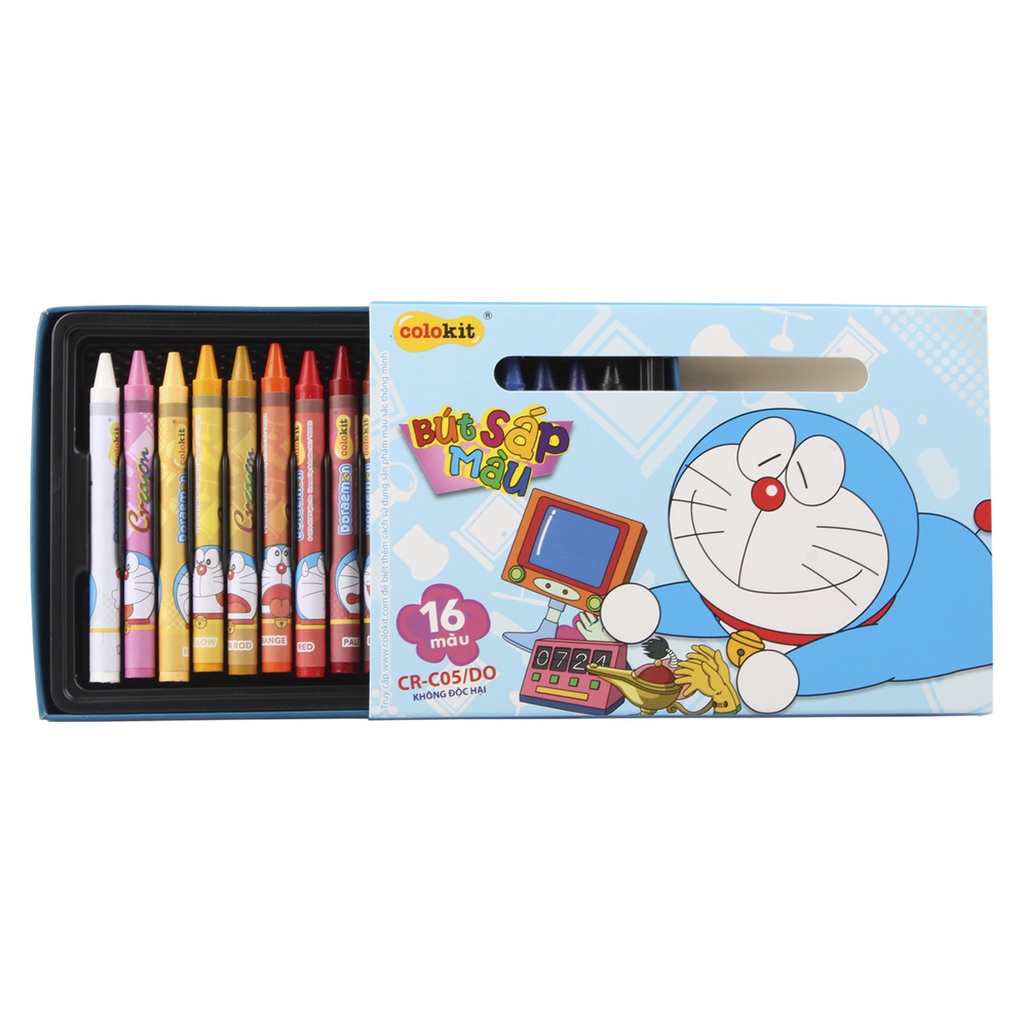 Sáp màu Colokit Doraemon CR-C05/DO 16 màu