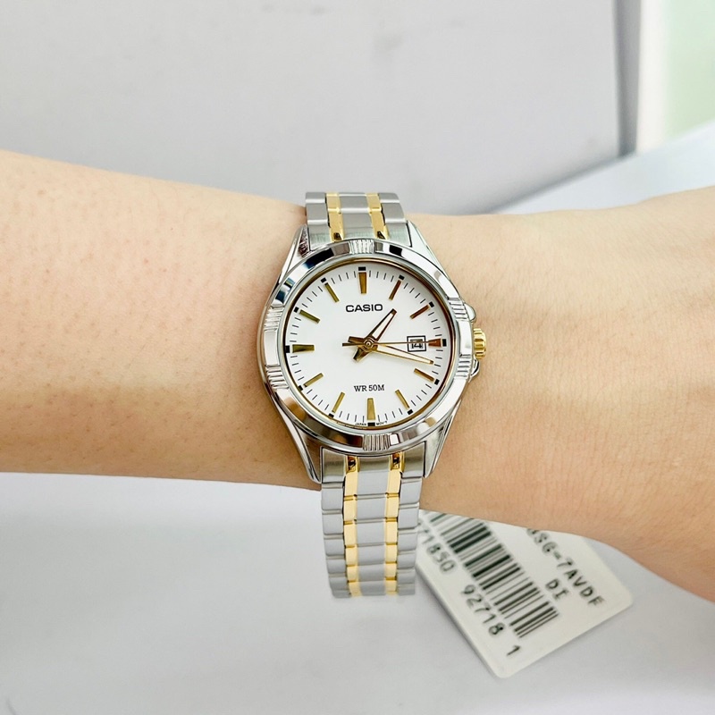 Đồng hồ nữ dây thép Casio LTP 1308SG 7A