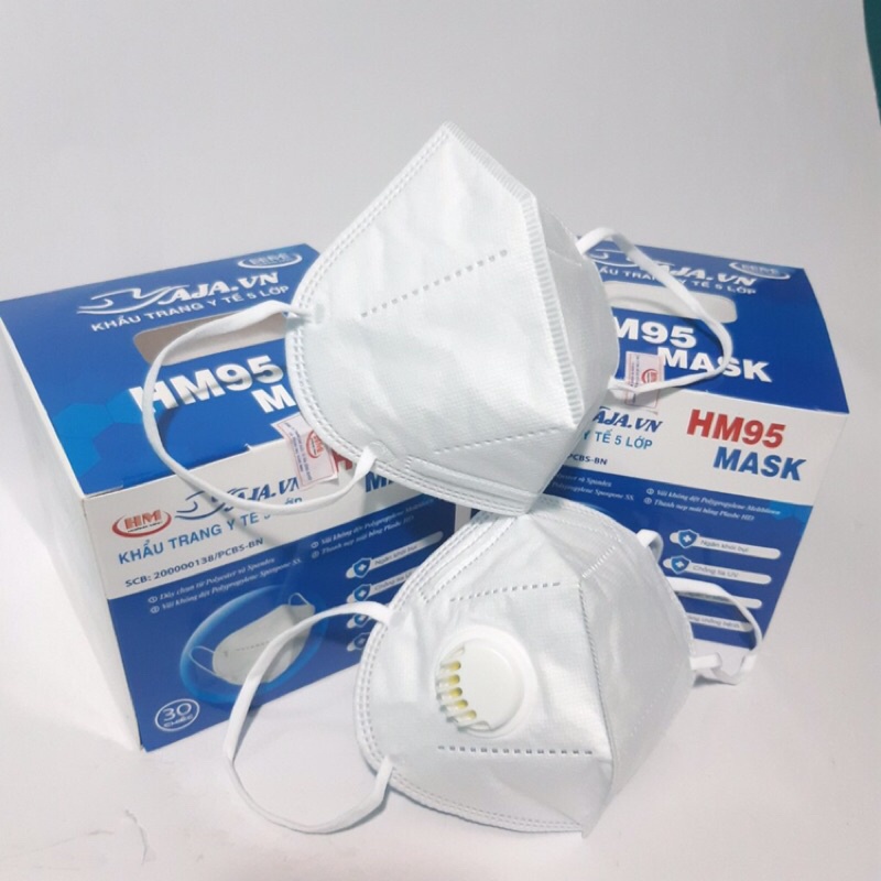 Khẩu Trang N95 HM95 chính hãng 5 lớp kháng khuẩn chống bụi mịn PM 2.5