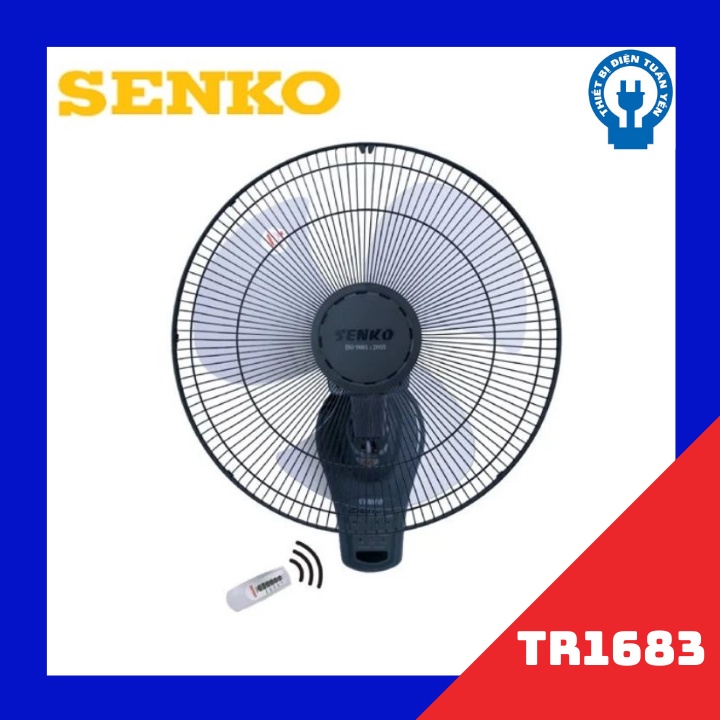 Quạt Treo Tường Senko Có Remote TR1683 - HÀNG CHÍNH HÃNG (Giao Màu Ngẫu Nhiên)