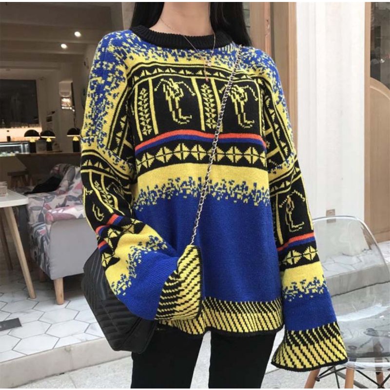 Áo len hoạ tiết