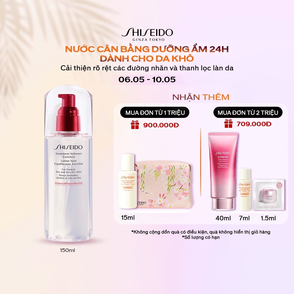 Nước làm mềm da dưỡng ẩm sâu Shiseido Treatment Softener Enriched 150ml