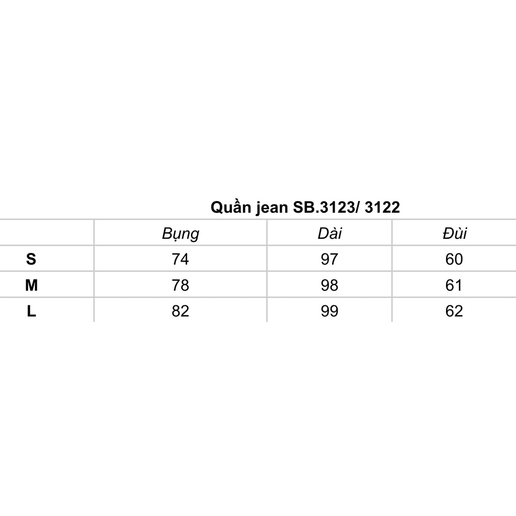 Quần Jeans Nam Ống Suông Trắng SB.3123