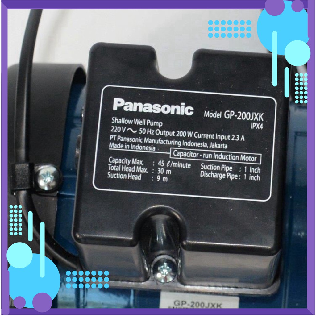[Chính Hãng] Máy bơm nước Panasonic GP-200JXK có sức đẩy cao tối đa 30m .