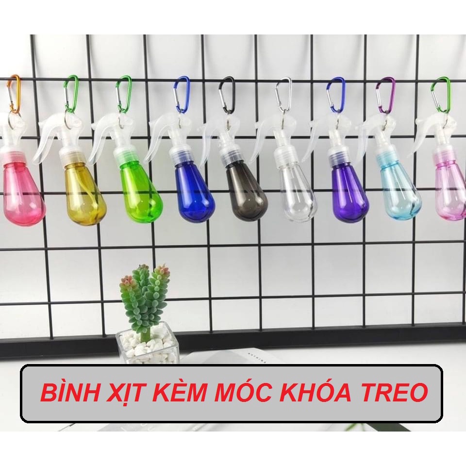 BÌNH ĐỰNG DUNG DỊCH XỊT KHUẨN KÈM MÓC KHÓA TIỆN LỢI