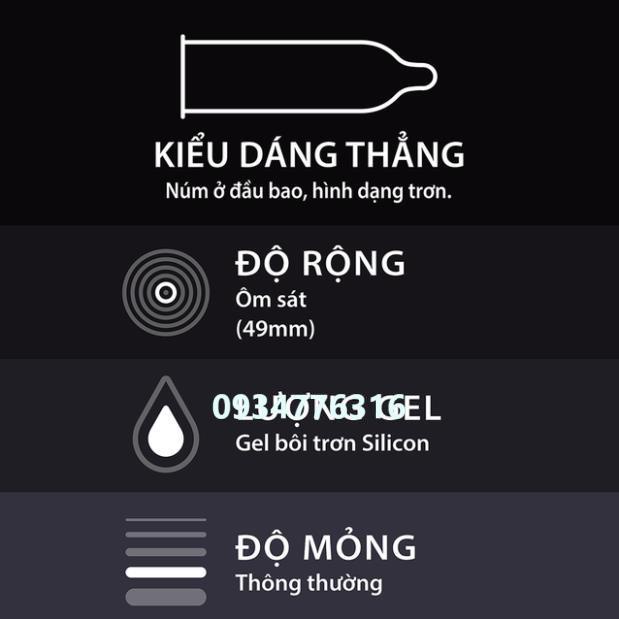 ✅ Bao cao su Durex Kingtex Hộp 3-12 bao