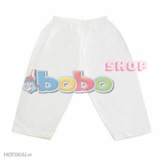Set 12 Món Cho Bé Sơ Sinh (2 Nón, 5 Áo Tay Dài Trắng Cúc Giữa Và 5 Quần Dài Bosinis )