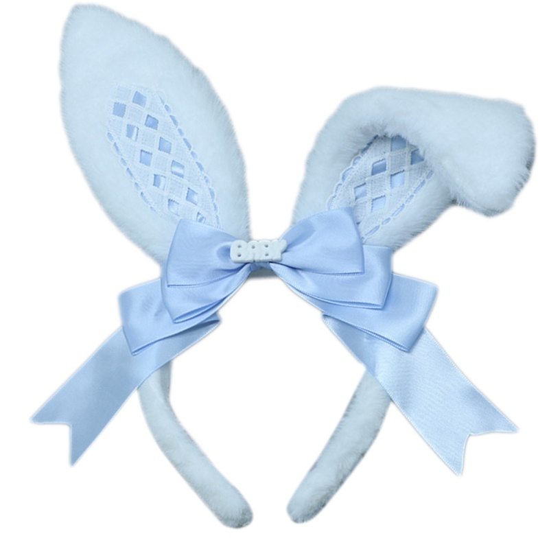 Băng Đô Tai Thỏ Dài Phong Cách Lolita Dành Cho Nữ