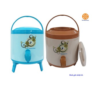Bình Giữ Nhiệt Có Vòi Rót Và Quai Xách Nhựa VIETNHAT Loại To Cao Cấp 6L - 8L - 10L