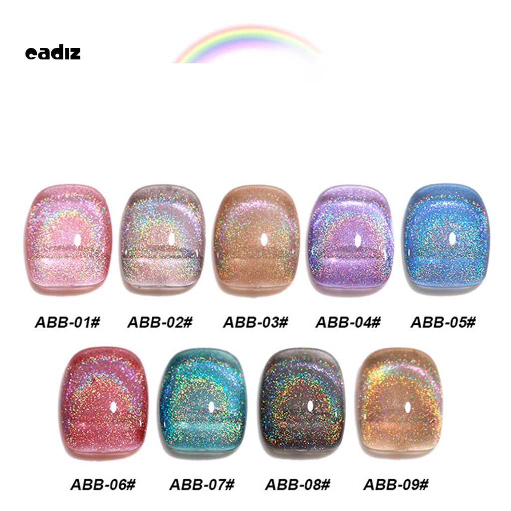 [Hàng mới về] Gel sơn móng tay mắt mèo cầu vồng phản quang tự nhiên khô nhanh cho salon