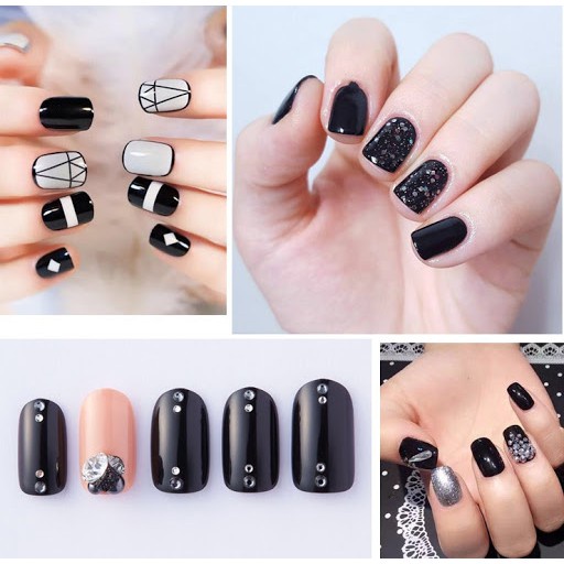 Sơn gel Nhật lẻ màu đen trắng hay dùng nhất Thiên Di Nail