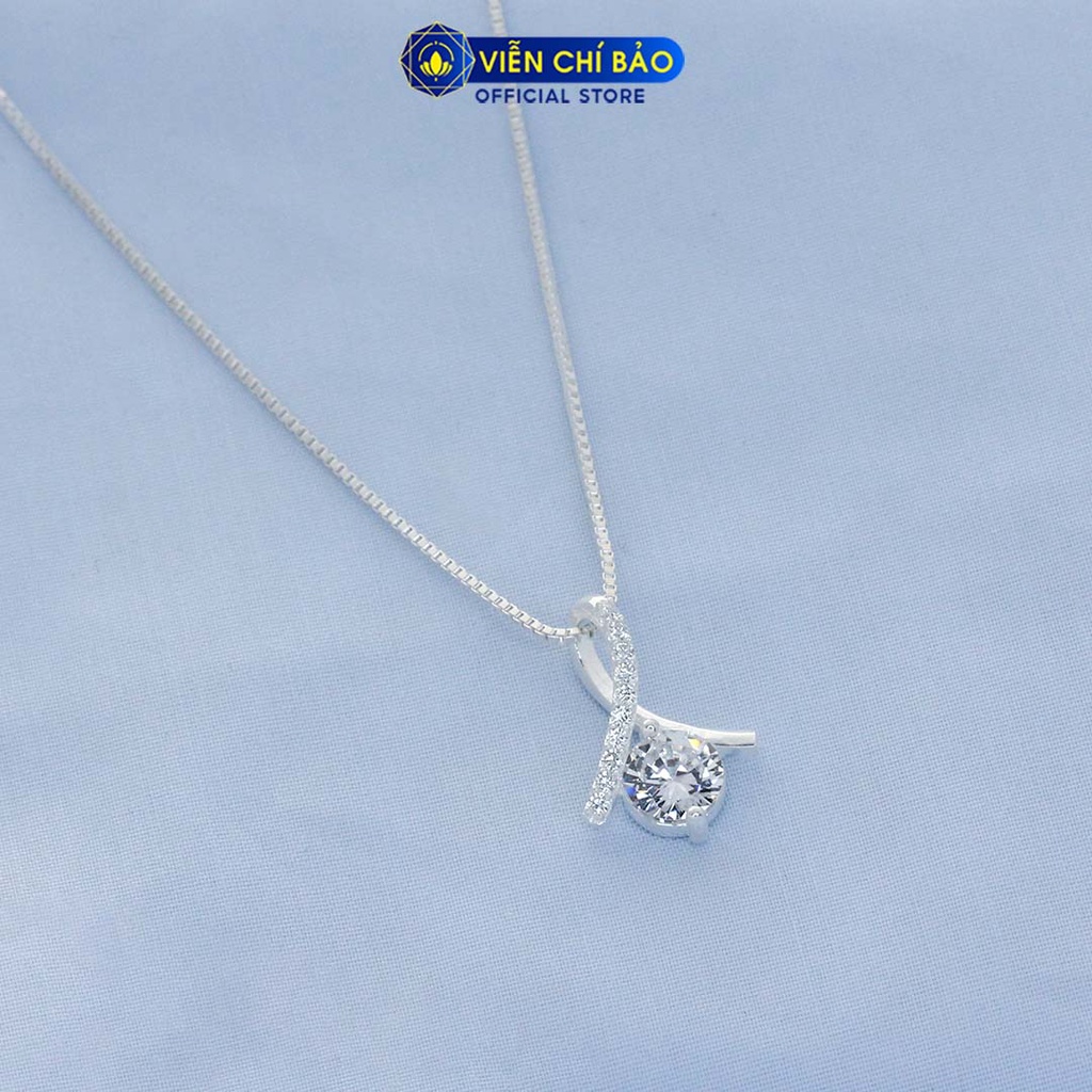 Dây chuyền bạc nữ Princes trắng chất liệu bạc 925 thời trang phụ kiện trang sức nữ Viễn Chí Bảo D400762