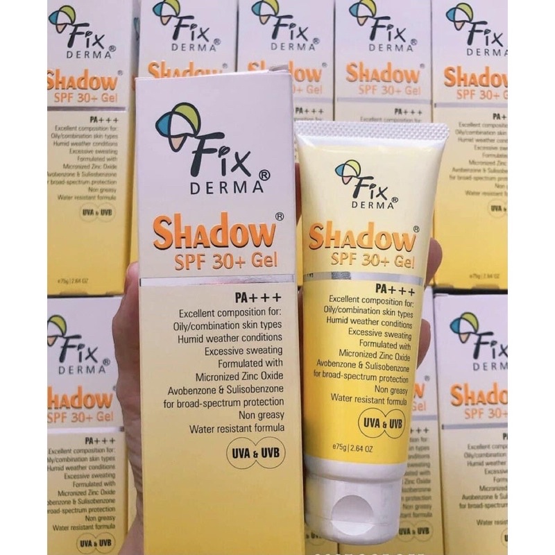 Gel Chống Nắng Fixderma Phù Hợp Cả Da Mụn Nhạy Cảm Fixderma Shadow SPF 30+ Gel 75g