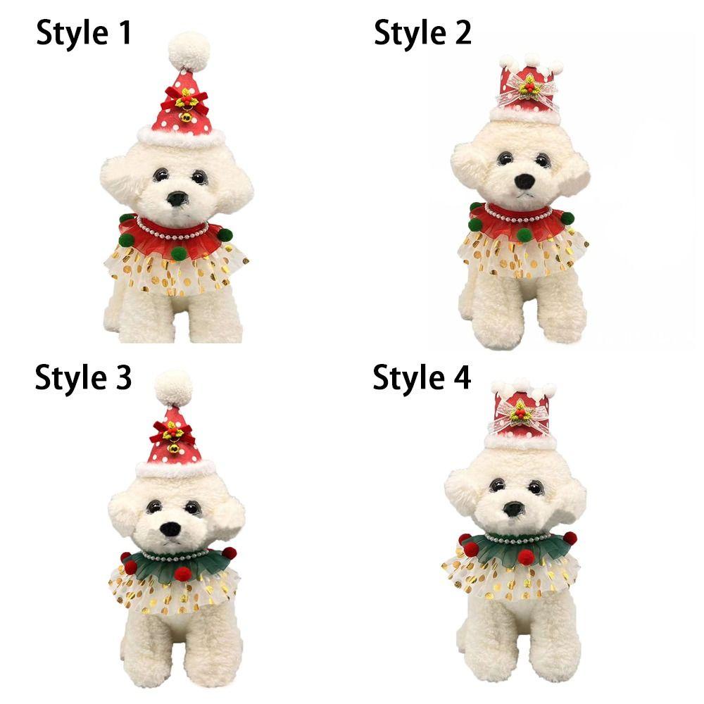 Layor1 Mũ Len Dây Rút Đính Kim Sa Lấp Lánh Dễ Thương Cho Thú Cưng