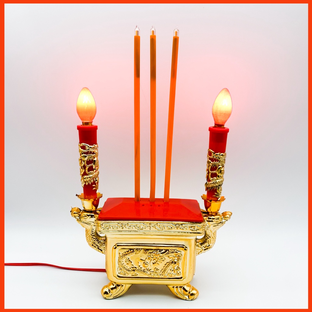 LƯ HƯƠNG ĐIỆN TỬ HÌNH VUÔNG - TRƯNG BÀN THỜ - THỜ CÚNG