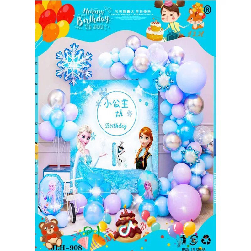Set bóng trang trí sinh nhật tại nhà cho bé trai bé gái nhiều mẫu hoạt hình ngộ nghĩnh đáng yêu