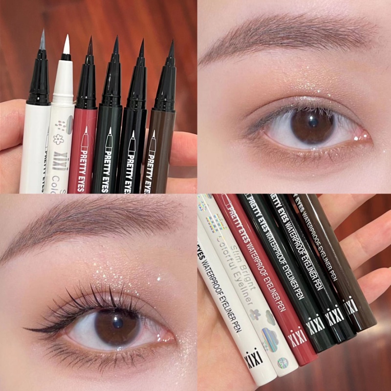 Bút Kẻ Mắt Nước XIXI đầu Kẻ Mảnh Pretty Eyes