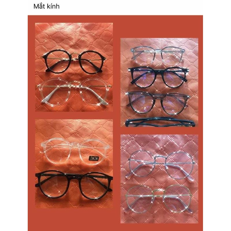 mắt kính trắng đen