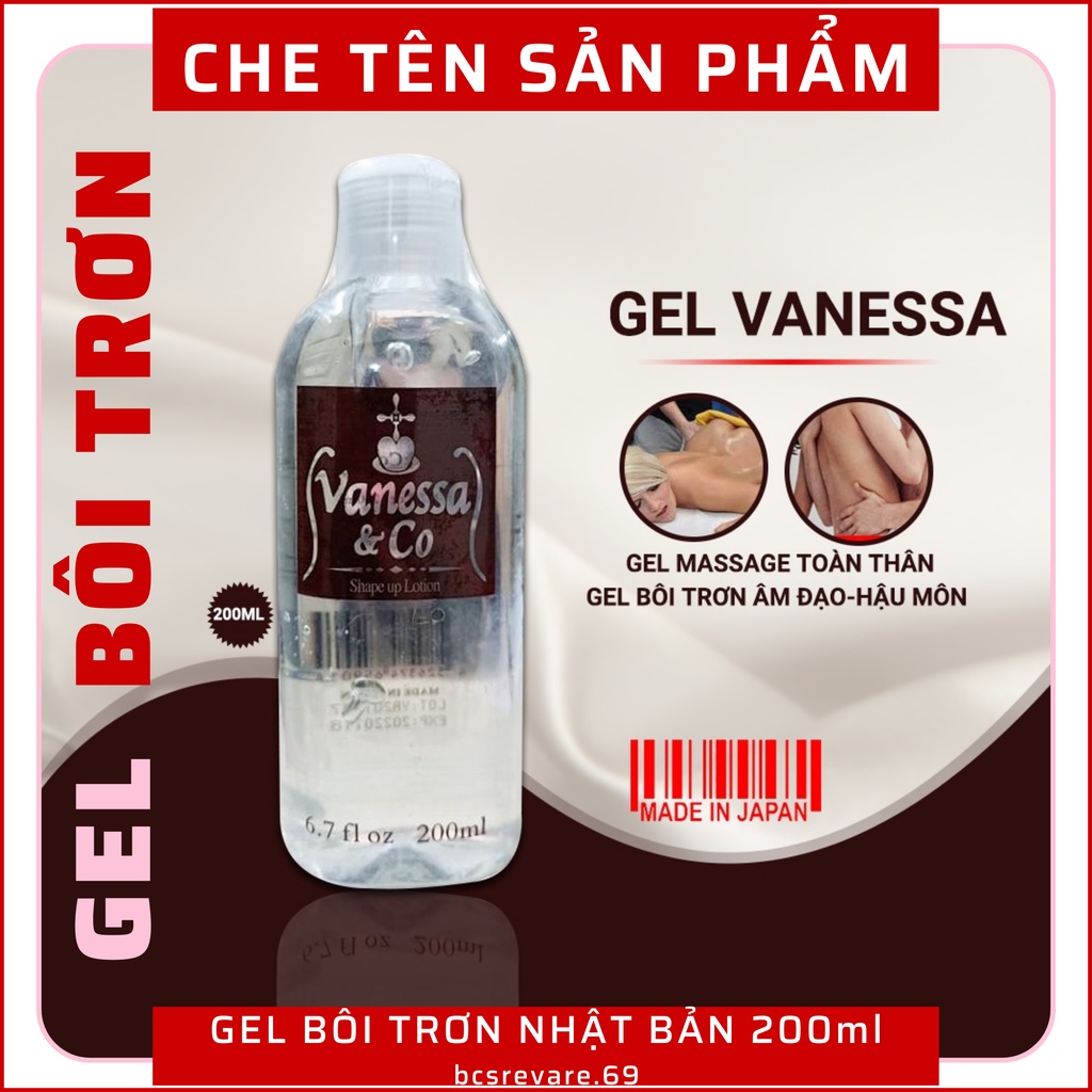 Gel bôi trơn và massage body Nhật Bản Vanessa &amp; Co Chai lớn 200ml