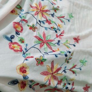 Vải thô hoa