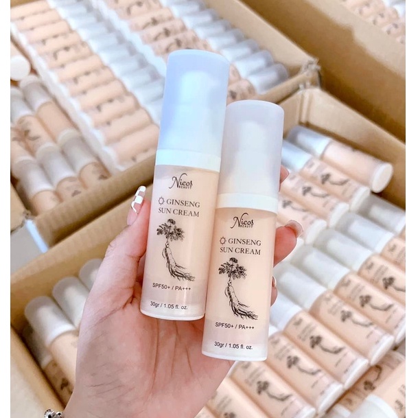 Kem Chống Nắng Rễ Sâm Đông Y - Thanh Nhi Nicos