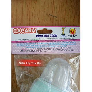 Bình  sữa  và núm  vú CACARA 40ML,140ML,250ML