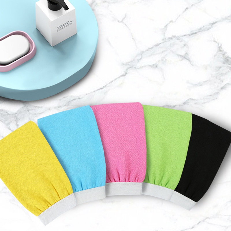 Set 10 Găng tay đi tắm Hai Mặt Tẩy Tế Bào Chết Mát Xa Cơ Thể