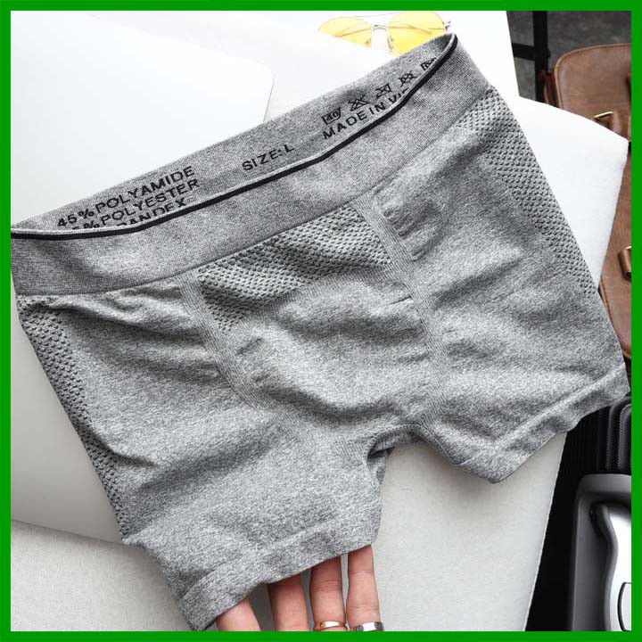 Quần Lót Nam, Quần Sịp Đùi Nam Boxer Cao Cấp. Quần Xịn, Dệt Không Đường May Chất Cotton Bamboo Siêu Mát
