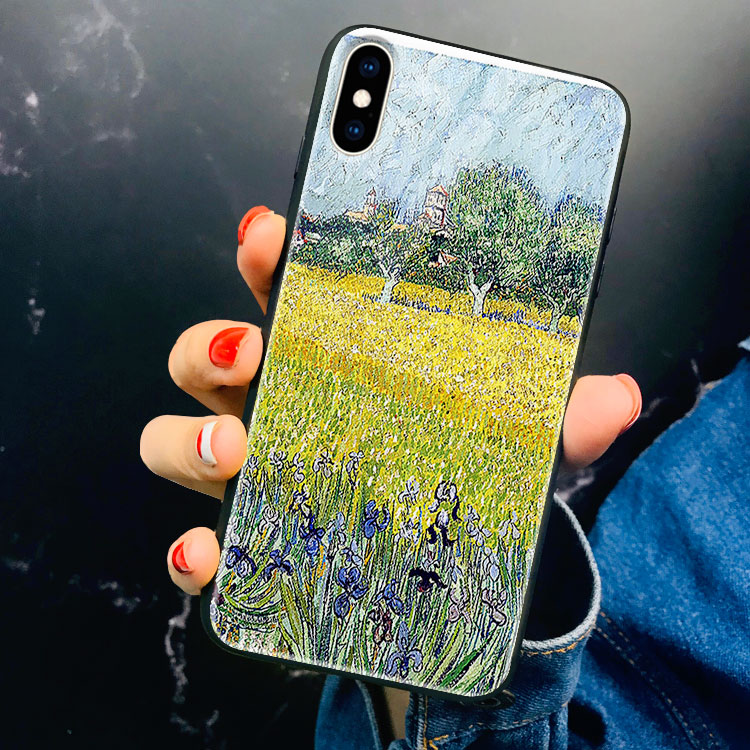Ốp Lưng Điện Thoại In Hình Van Gogh   NIXON Cho Iphone Se 6S 6S 6 6 S 7 8 Plus Xs Max Xr X 11 Pro Max