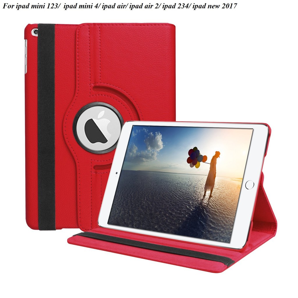 Bao da xoay 360 cho ipad mini 123/ipad mini 4/ipad air2/ipad 234/ipad air/ipad new2017 ---Tặng kèm bút cảm ứng | BigBuy360 - bigbuy360.vn