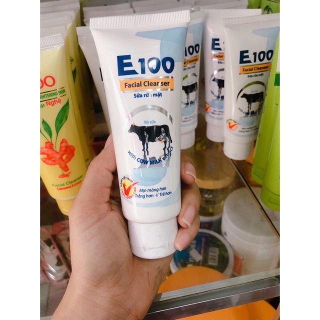 Sữa rửa mặt E100 sữa bò 80ml