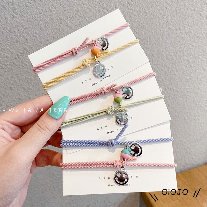 Set 2 Vòng Tay Nam Châm Mặt Cười Dễ Thương