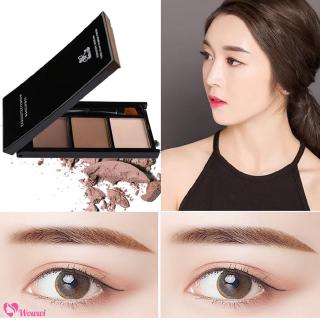 [Hàng mới về] Phấn kẻ mày 3 màu chống nhòe có màu tạo khối 3 chiều cho mũi tiện dụng