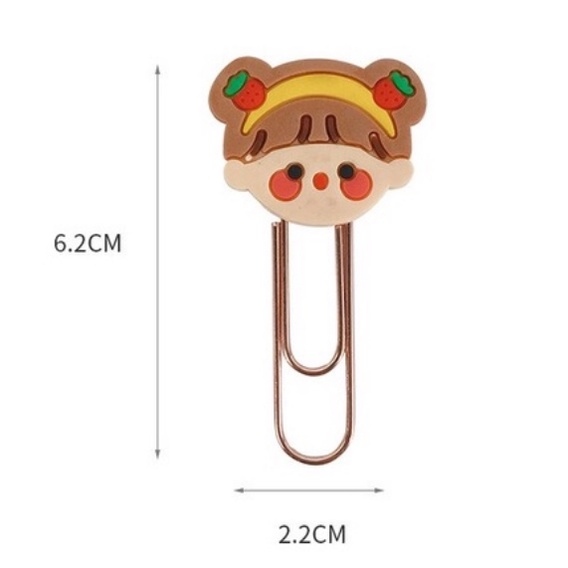 Ghim Tài Liệu Đáng Yêu Mạ Đồng - Kẹp Giấy Hình Động Vật Hoạt Hình Phong cách Hàn Quốc DUASHOP.