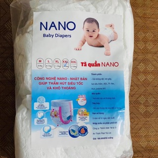 Tã quần NaNo BaBy Diapers combo 100 miếng M L XL XXL XXXL