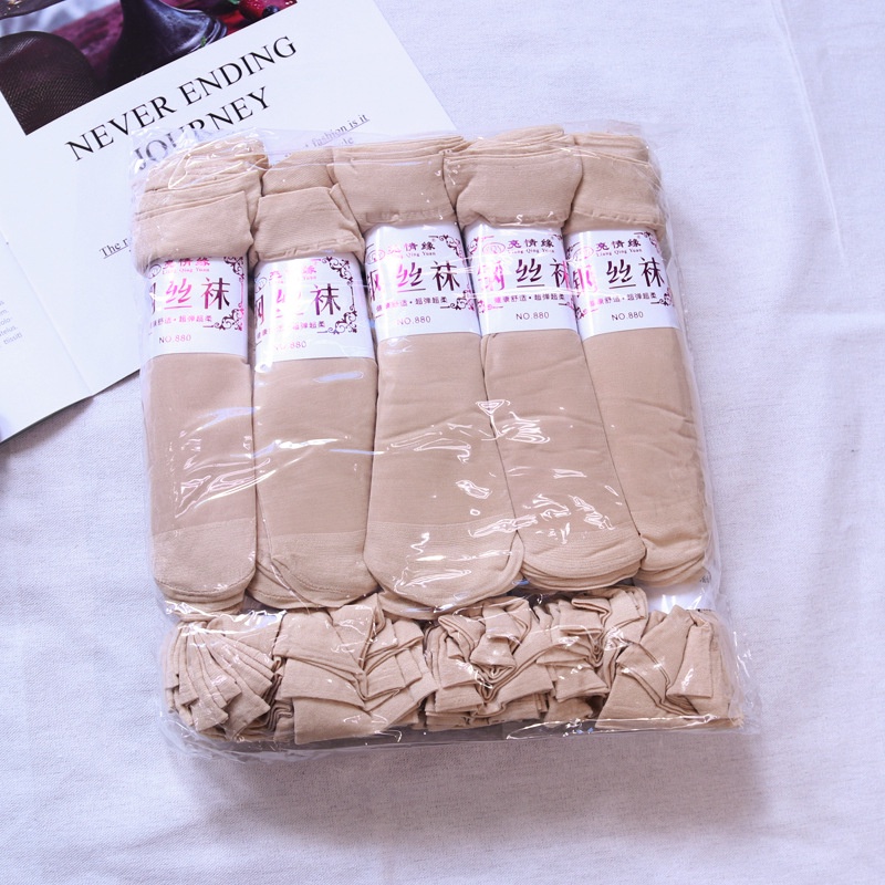 Vớ Nhung Mỏng Cổ Thấp Vô Hình Thời Trang Xuân Hè Cho Nữ