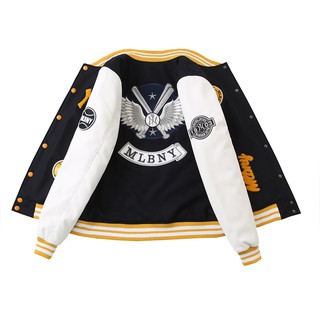 ÁO BOMBER DẠ MLB NY UNISEX NAM NỮ