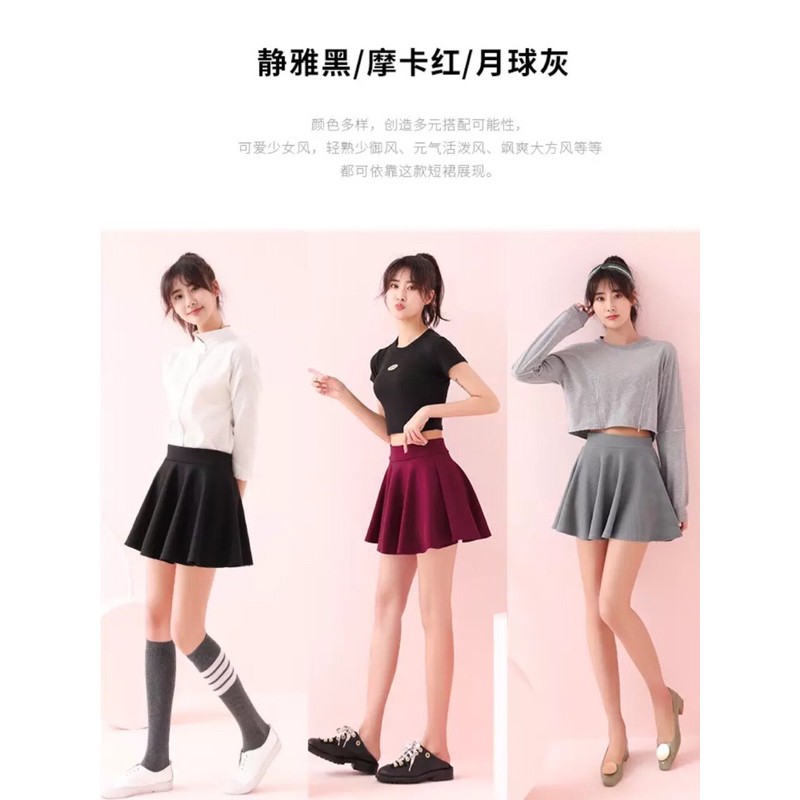 Chân Váy tennis màu trơn Dễ Thương ( 3 màu ) | BigBuy360 - bigbuy360.vn