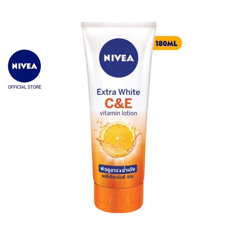 SỮA DƯỠNG THỂ DƯỠNG TRẮNG NIVEA EXTRA WHITE C&amp;E VITAMIN LOTION 180ML