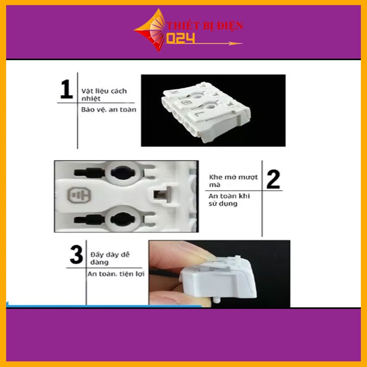 Cầu đấu dây nhanh có móc 923 2P3P tùy chọn