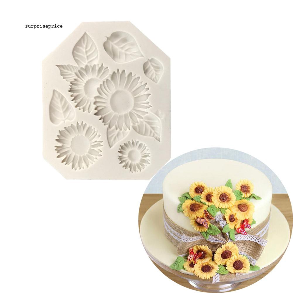 Khuôn silicone làm bánh hình hoa hướng dương xinh xắn