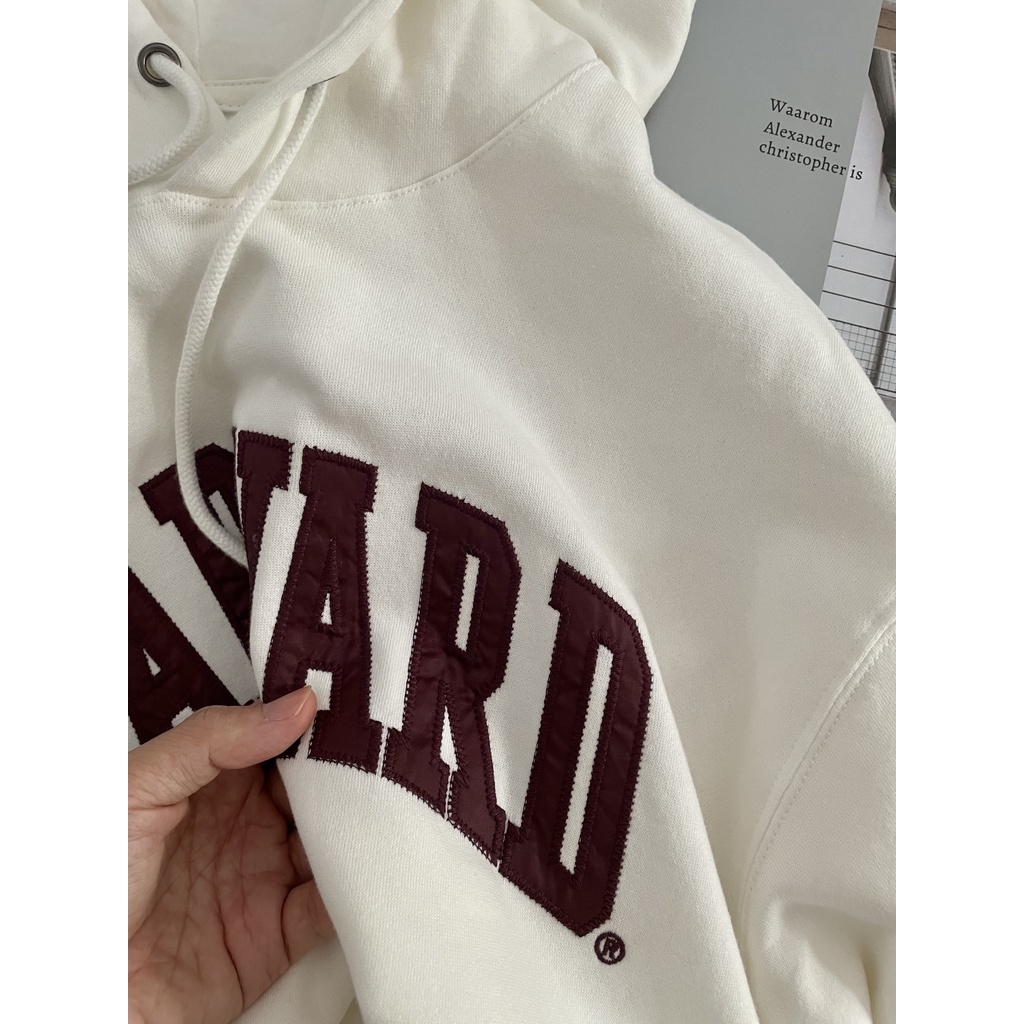 NOBITA HOME - Áo hoodie nỉ bông HARVARD