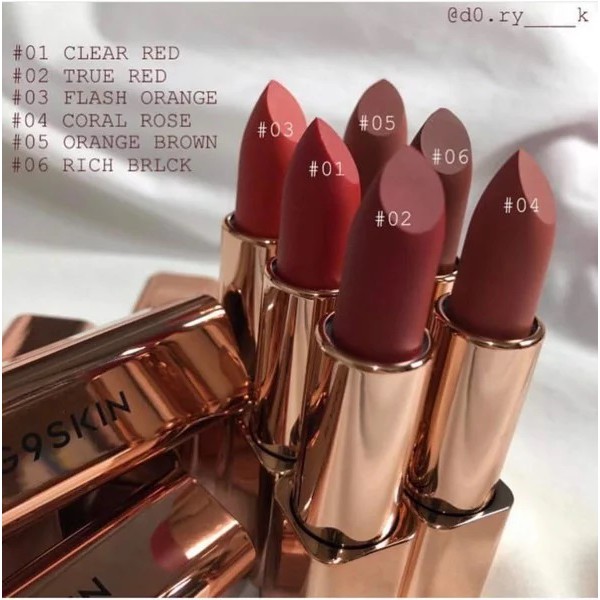 Son thỏi vỏ vàng cao cấp, chất siêu mịn mượt Hàn Quốc G9Skin First V-Fit Lipstick 3.5g