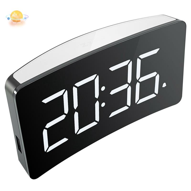 Đồng Hồ Báo Thức Kỹ Thuật Số Đèn LED Đơn Giản Cỡ Lớn Trang Trí Phòng Khách Phòng Khách