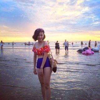 (có sẵn) set bikini hoa tai bèo