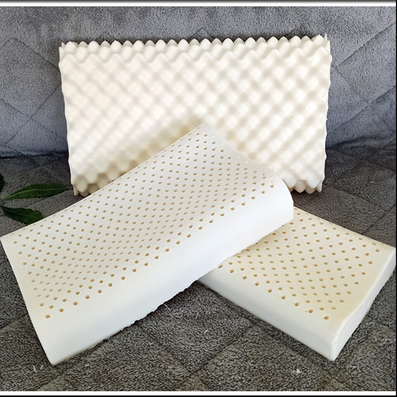 Gối cao su non thiên nhiên, chống mỏi cổ, độ đàn hồi cao, kháng khuẩn và ký sinh trùng