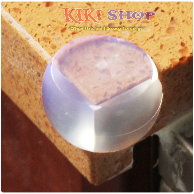  Bịt góc bàn silicon ZIYI, miếng bịt góc bàn silicon tròn, an toàn cho bé, Kiki shop