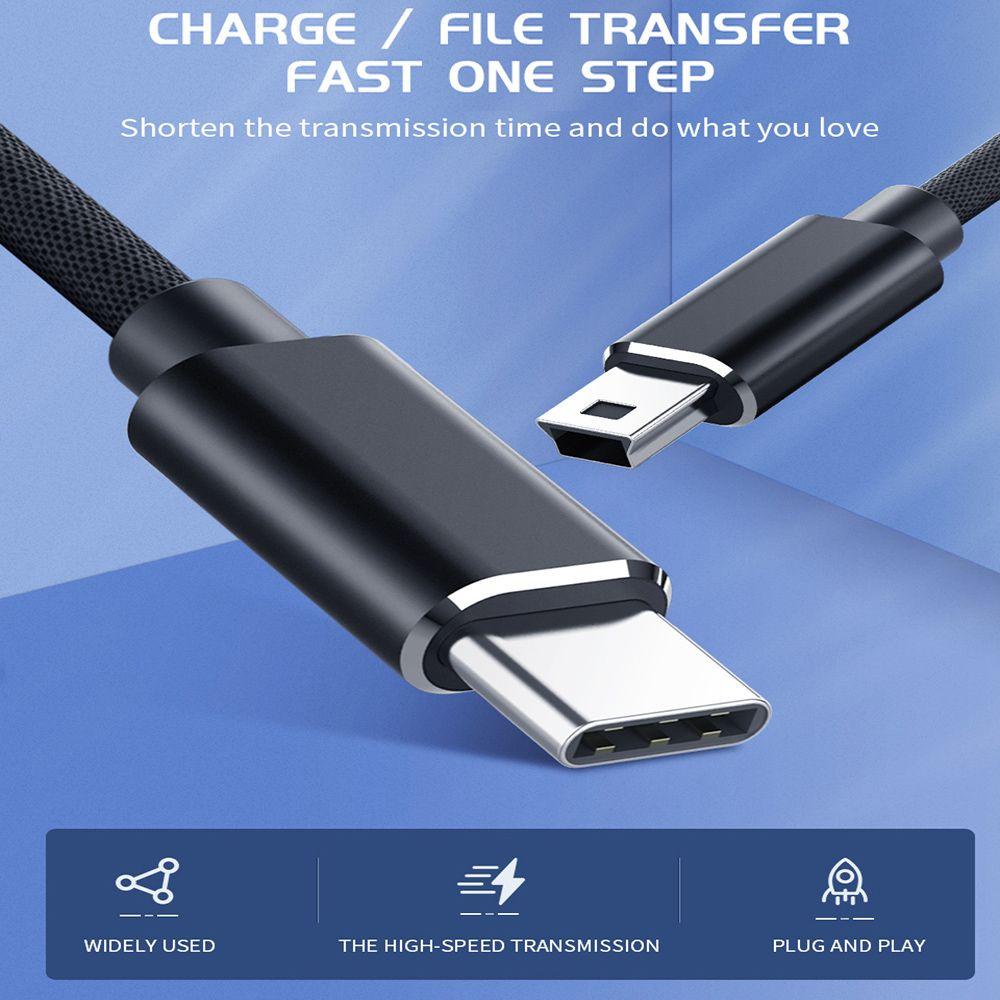 Dây Cáp OTG Truyền Dữ Liệu Tốc Độ Cao Cổng USB Type C Sang Mini USB