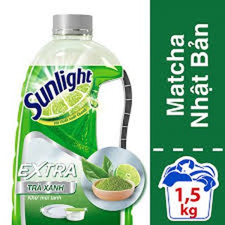 Nước rửa chén Sunlight trà xanh 1.5kg